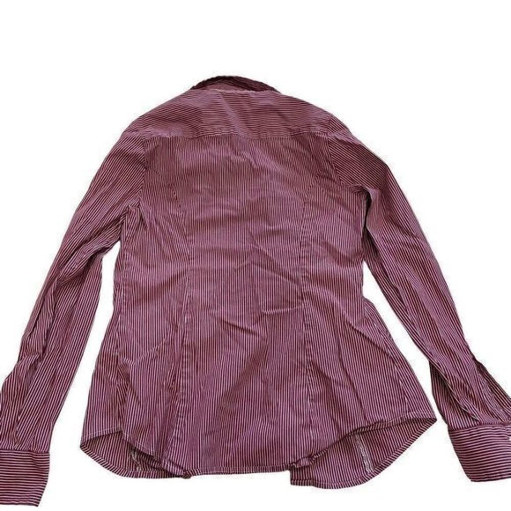 Express Pin Stripe Womens Button Down Top